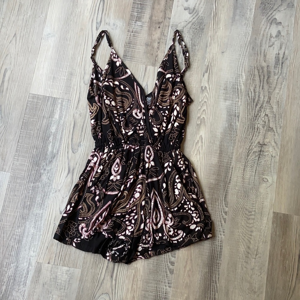 patterned romper